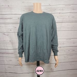Fruit of the Loom Men’s XL Gray Long Sleeve Tee – Basic Casual Shirt